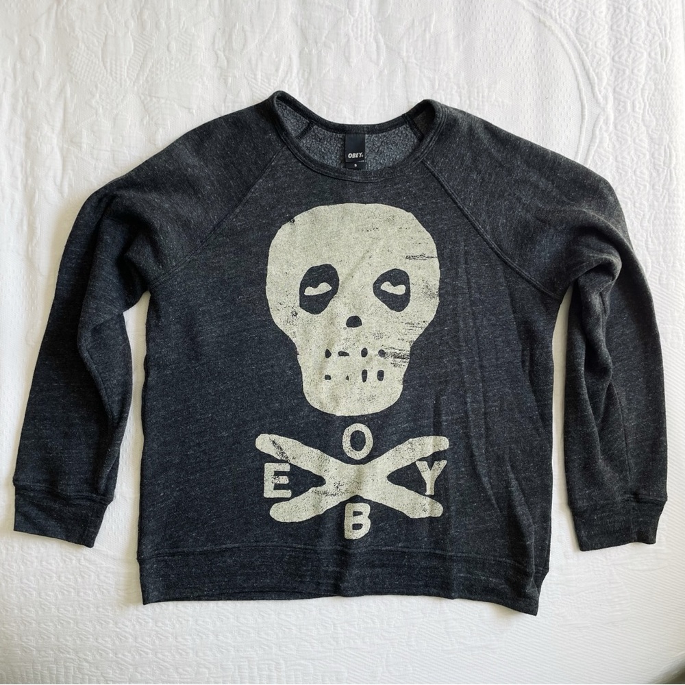 OBEY Skull Graphic Crewneck